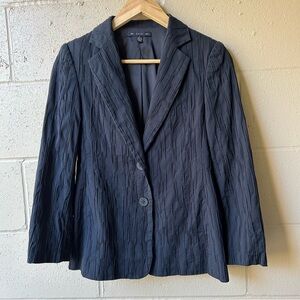 BAIA Sophisticated Textured Navy Blazer